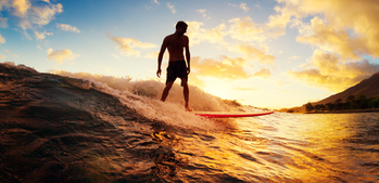 Environmentally Friendly Surfer